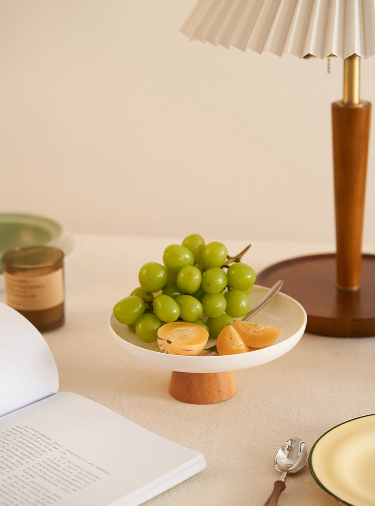 Original Modern Fruit Tray( plastic) with Wooden Support - PeauleyHome