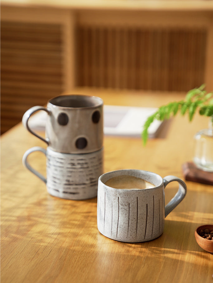 Handmade Ceramic Coffee Latte Mugs Original Design Cup - PeauleyHome