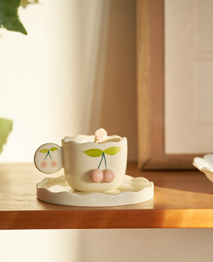 Lovely Fruit Litchi Ceramic Mugs for Home - PeauleyHome