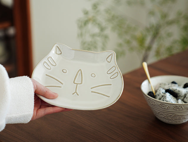 Cute Ceramic Fish Cat Shaped Large Plates Bowls - PeauleyHome