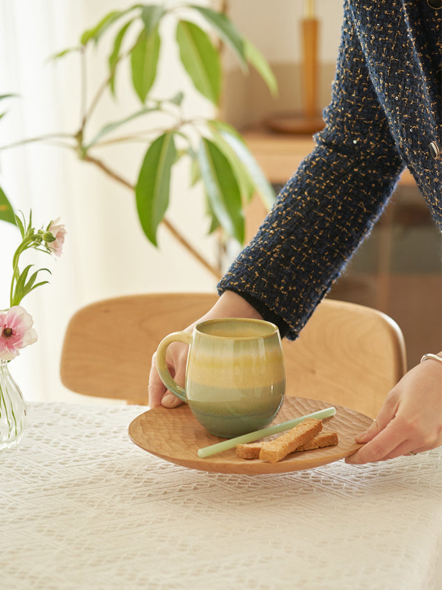 Handmade Large Capacity Delicate Coffee Cup Ceramic Teacup Mug - PeauleyHome