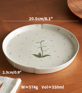 Lily of the Valley Mug Ceramic Cup Plates Bowls - PeauleyHome