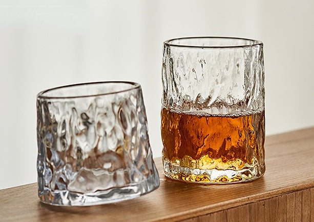 Delicate Tasteful Rotary Glass Tumblers - PeauleyHome