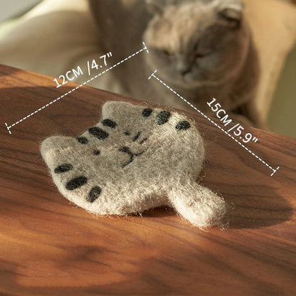 Original Adorable Woolen Heat Pads Kitty Cup Mats - PeauleyHome