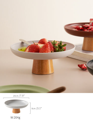 Original Modern Fruit Tray( plastic) with Wooden Support - PeauleyHome