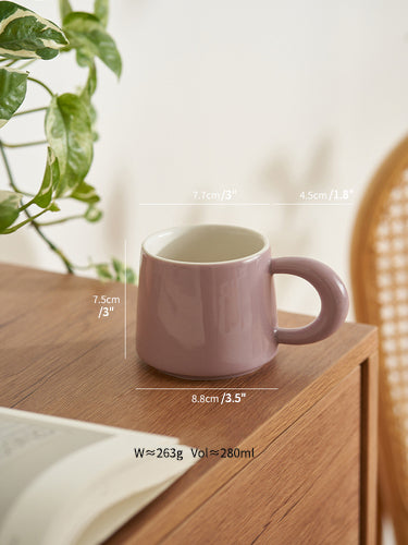 Pure Color Ceramic Coffee Mugs for Home - PeauleyHome