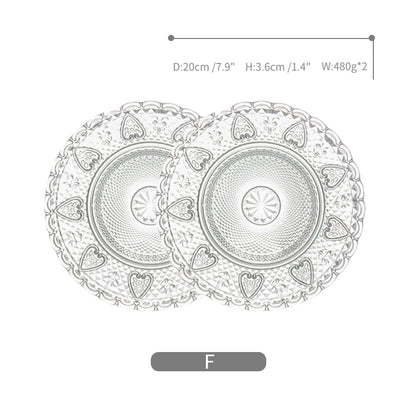 Glass Salad Plates Classy Beautiful Plates - PeauleyHome