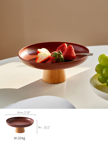 Original Modern Fruit Tray( plastic) with Wooden Support - PeauleyHome