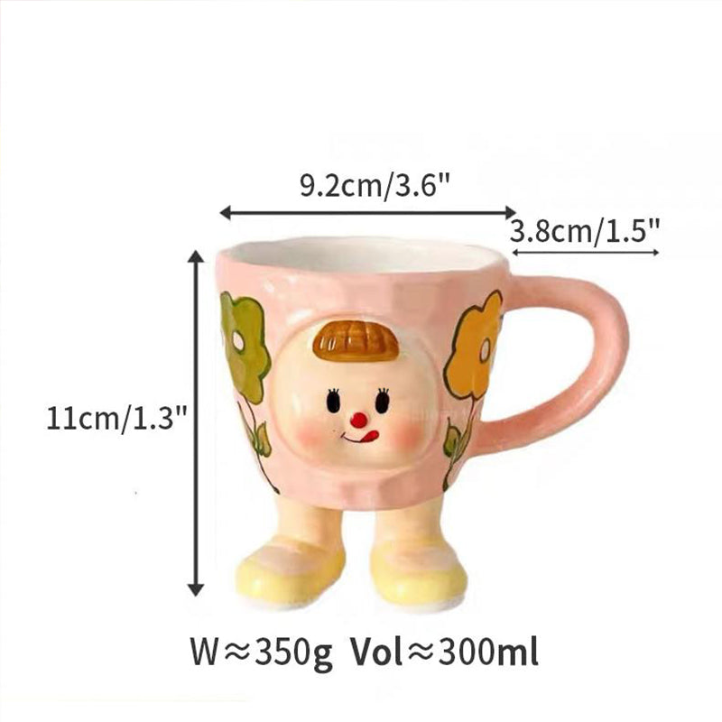 Lovely Cartoon Peach-girl Coffee Mugs Ideal Gifts - PeauleyHome