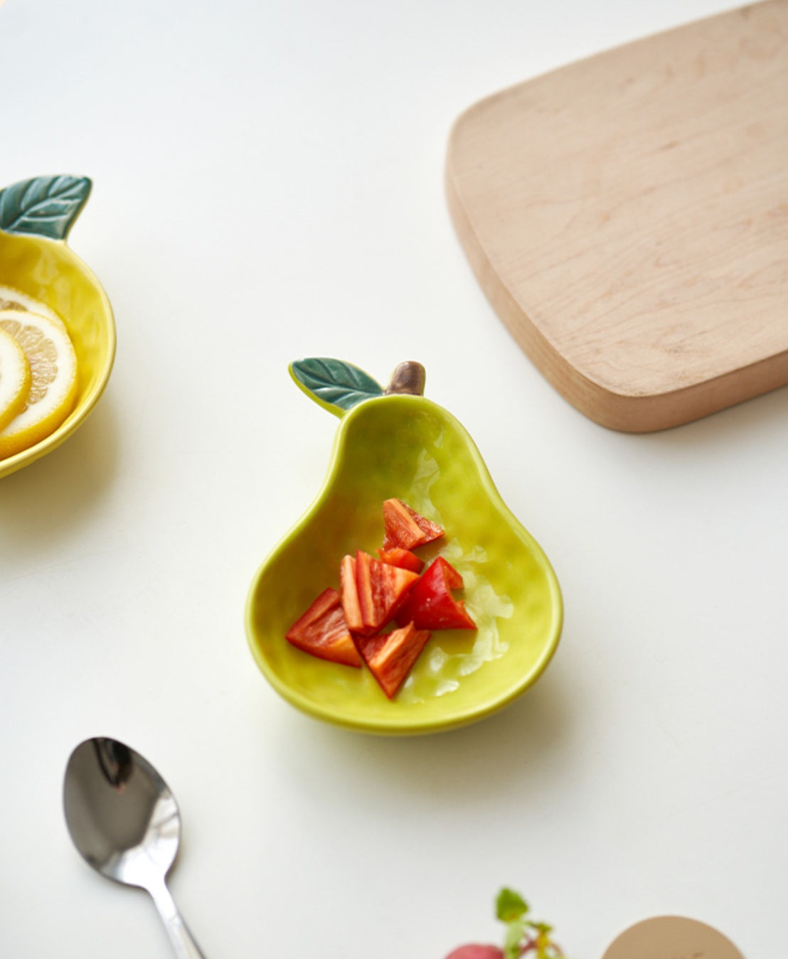 Delicate Fruit Theme Ceramic Dipping Sauces - PeauleyHome