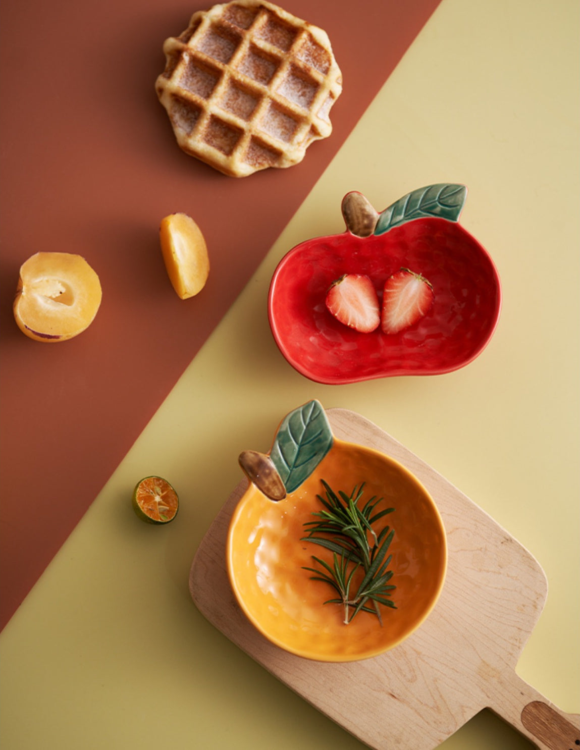 Delicate Fruit Theme Ceramic Dipping Sauces - PeauleyHome