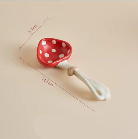 Adorable Mushroom Cartoon Ceramic Tablewares Bowls Plates Mugs Spoon - PeauleyHome