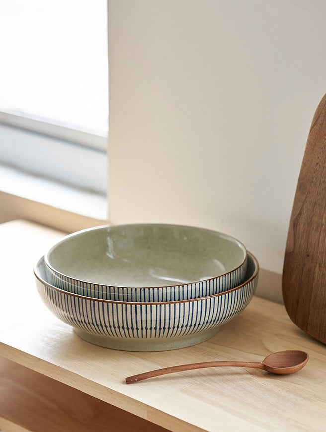 Classy Ceramic Large Soup Dish Bowls - PeauleyHome