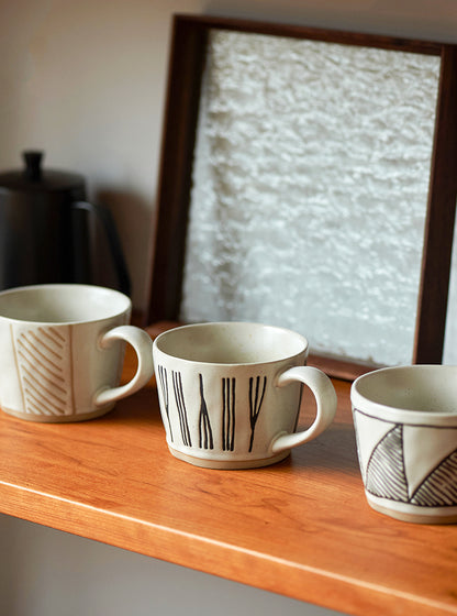 Handmade Nordic Vintage Ceramic Coffee Mugs - PeauleyHome