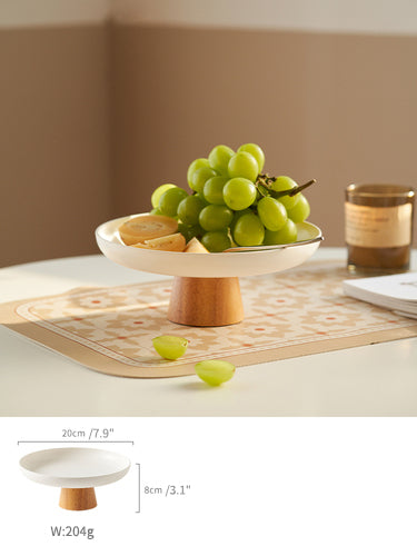 Original Modern Fruit Tray( plastic) with Wooden Support - PeauleyHome