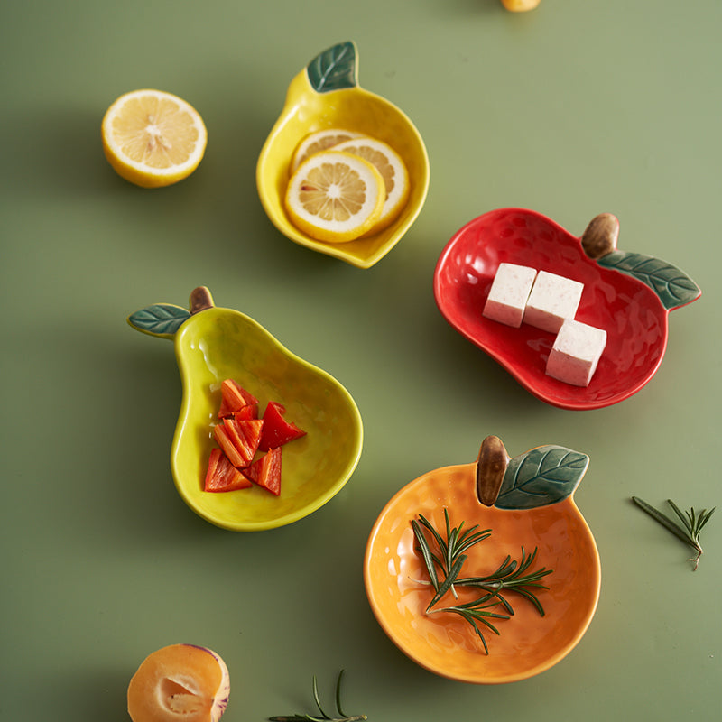 Delicate Fruit Theme Ceramic Dipping Sauces - PeauleyHome