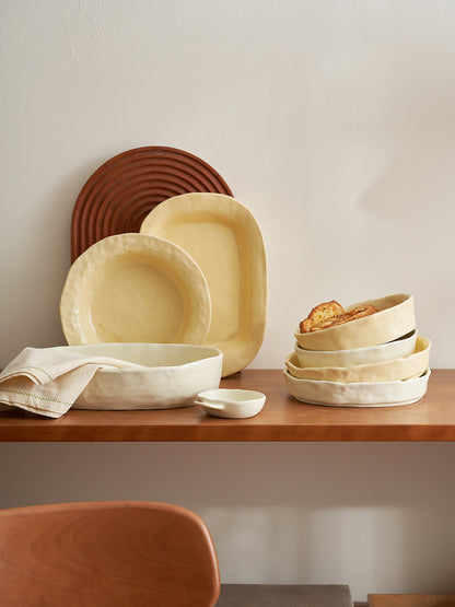 Handmade Irregular Special Ceramic Dessert Plates Bowls - PeauleyHome