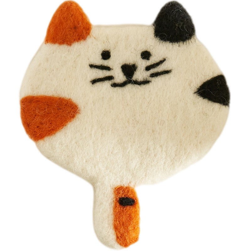 Original Adorable Woolen Heat Pads Kitty Cup Mats - PeauleyHome