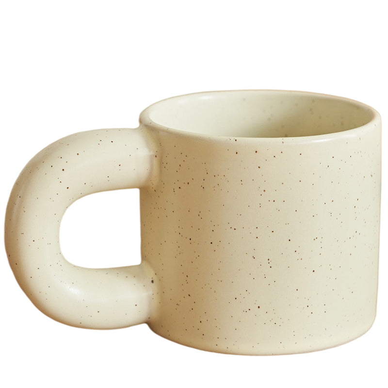 Aesthetic Ceramic Mugs with Chubby Handle - PeauleyHome