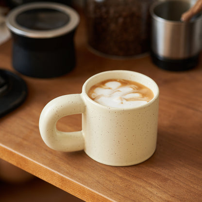 Aesthetic Ceramic Mugs with Chubby Handle - PeauleyHome