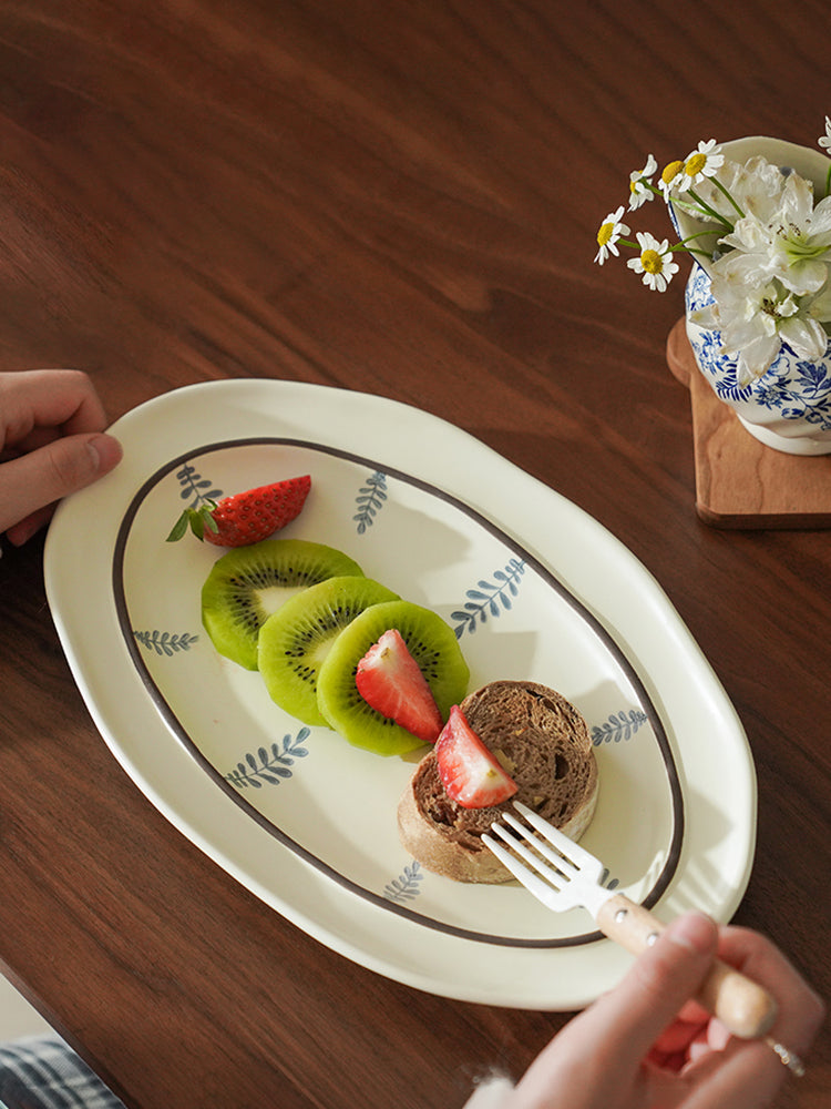 Delicate Japanese Style Ceramic Plates Bowls Platter - PeauleyHome