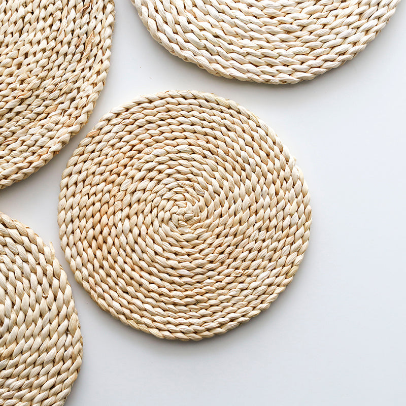 Handmade Woven Mat for Heat Insulation of Tablewares - PeauleyHome