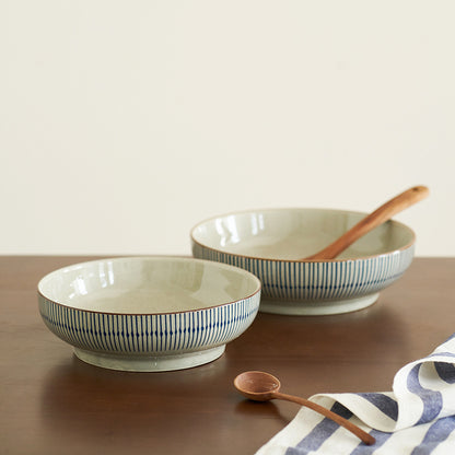 Classy Ceramic Large Soup Dish Bowls - PeauleyHome