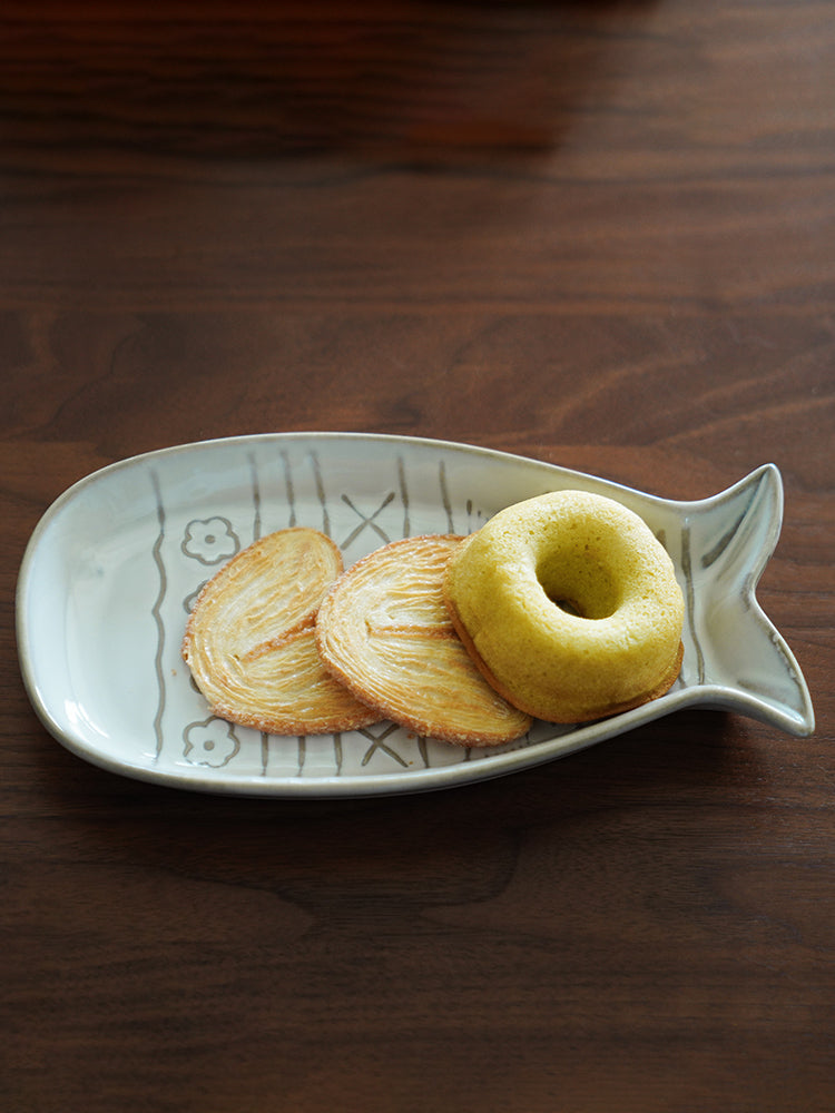 Cute Ceramic Fish Cat Shaped Large Plates Bowls - PeauleyHome