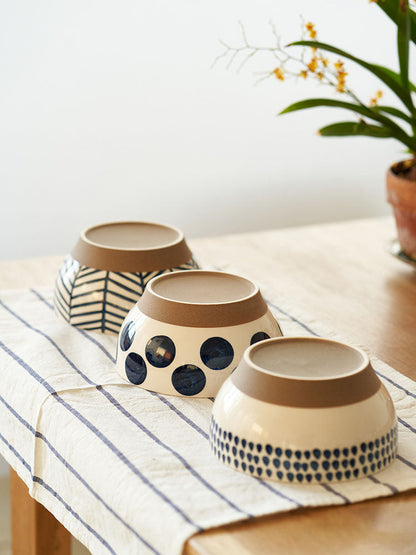 Original Japanese Style Ceramic Rice Bowls Set - PeauleyHome