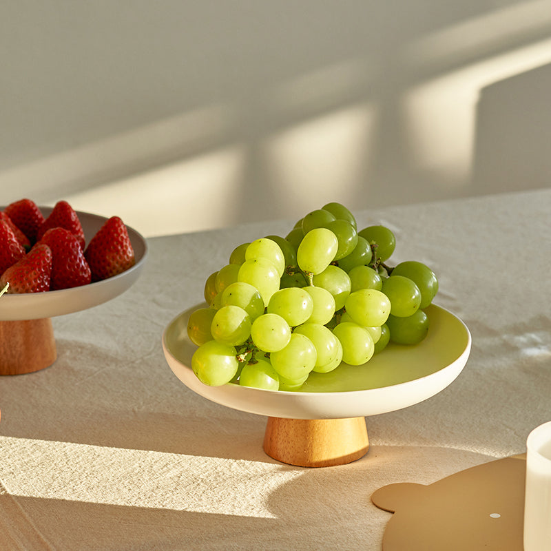 Original Modern Fruit Tray( plastic) with Wooden Support - PeauleyHome