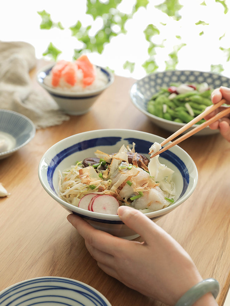 Japanese Style Ceramic Serving Plates Bowls - PeauleyHome