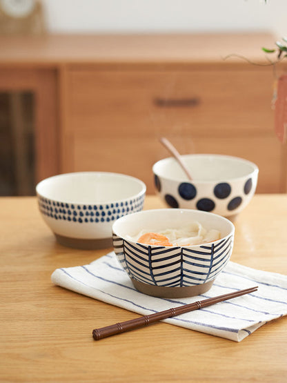 Original Japanese Style Ceramic Rice Bowls Set - PeauleyHome