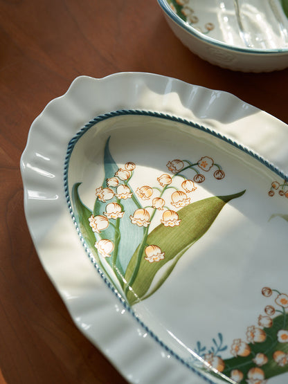 Original Floral Ceramic Bowls Plates - PeauleyHome