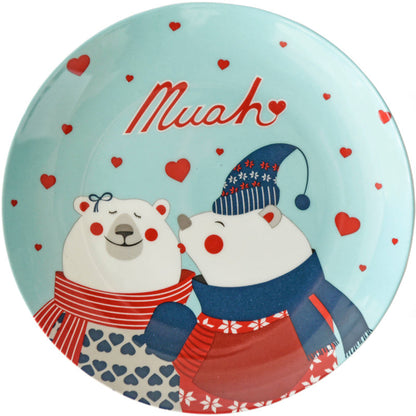 Christmas Series Original Cartoon Ceramic Plates New Year Gifts