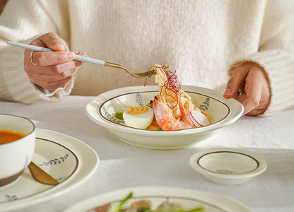 Delicate Japanese Style Ceramic Plates Bowls Platter - PeauleyHome