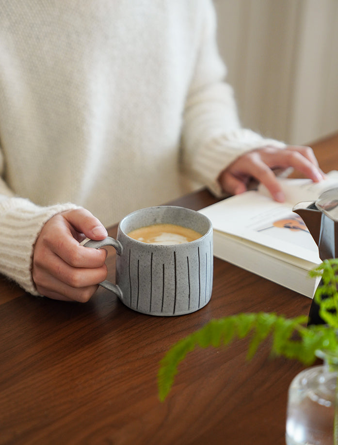 Handmade Ceramic Coffee Latte Mugs Original Design Cup - PeauleyHome