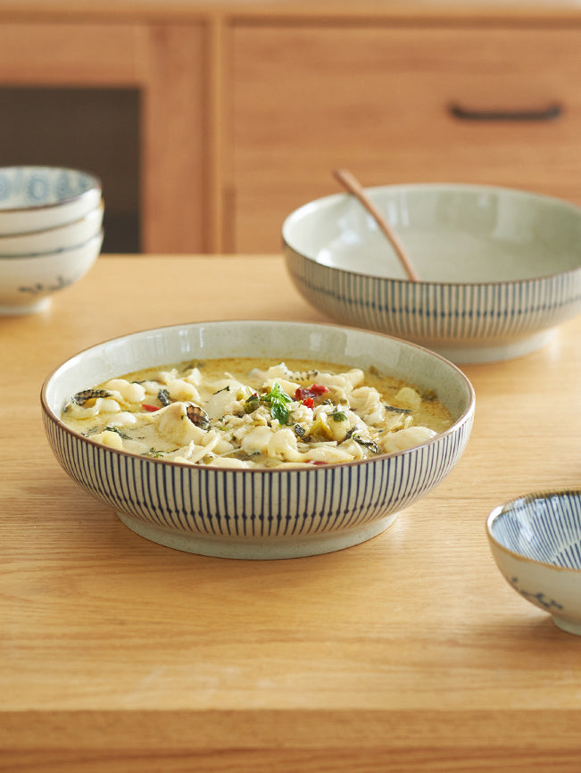 Classy Ceramic Large Soup Dish Bowls - PeauleyHome