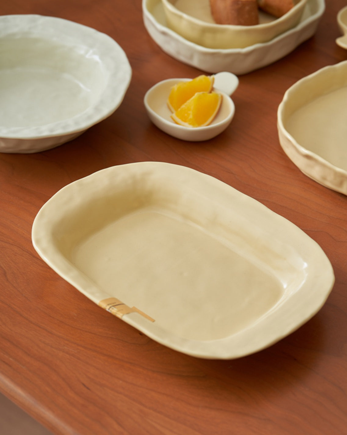 Handmade Irregular Special Ceramic Dessert Plates Bowls - PeauleyHome