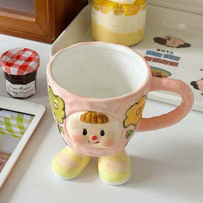 Lovely Cartoon Peach-girl Coffee Mugs Ideal Gifts - PeauleyHome