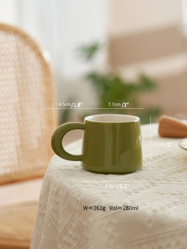 Pure Color Ceramic Coffee Mugs for Home - PeauleyHome