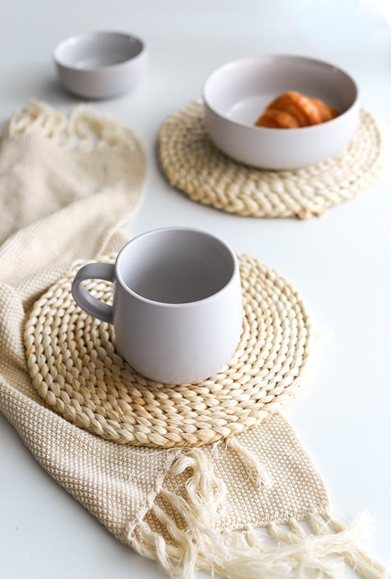 Handmade Woven Mat for Heat Insulation of Tablewares - PeauleyHome