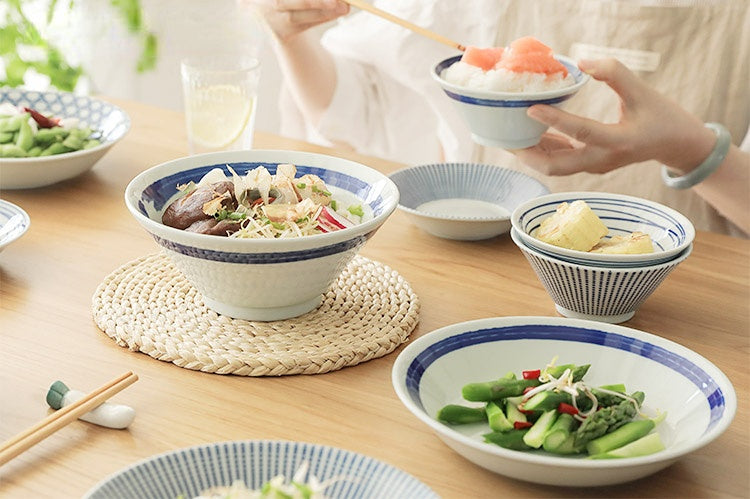 Japanese Style Ceramic Serving Plates Bowls - PeauleyHome