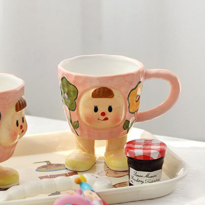 Lovely Cartoon Peach-girl Coffee Mugs Ideal Gifts - PeauleyHome