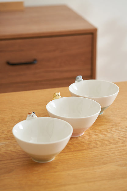 Cartoon Kitty Ceramic Bowl New Arrival - PeauleyHome