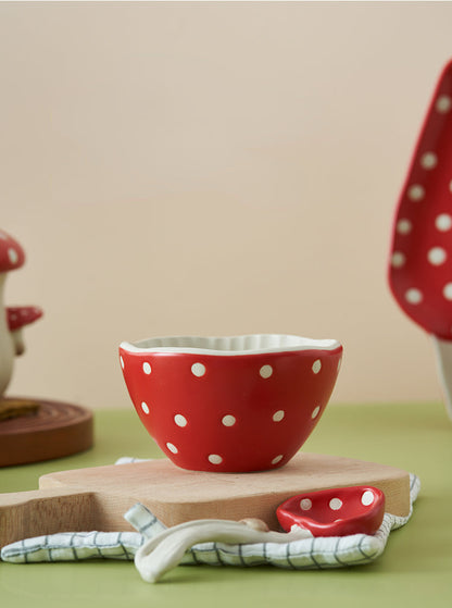 Adorable Mushroom Cartoon Ceramic Tablewares Bowls Plates Mugs Spoon - PeauleyHome